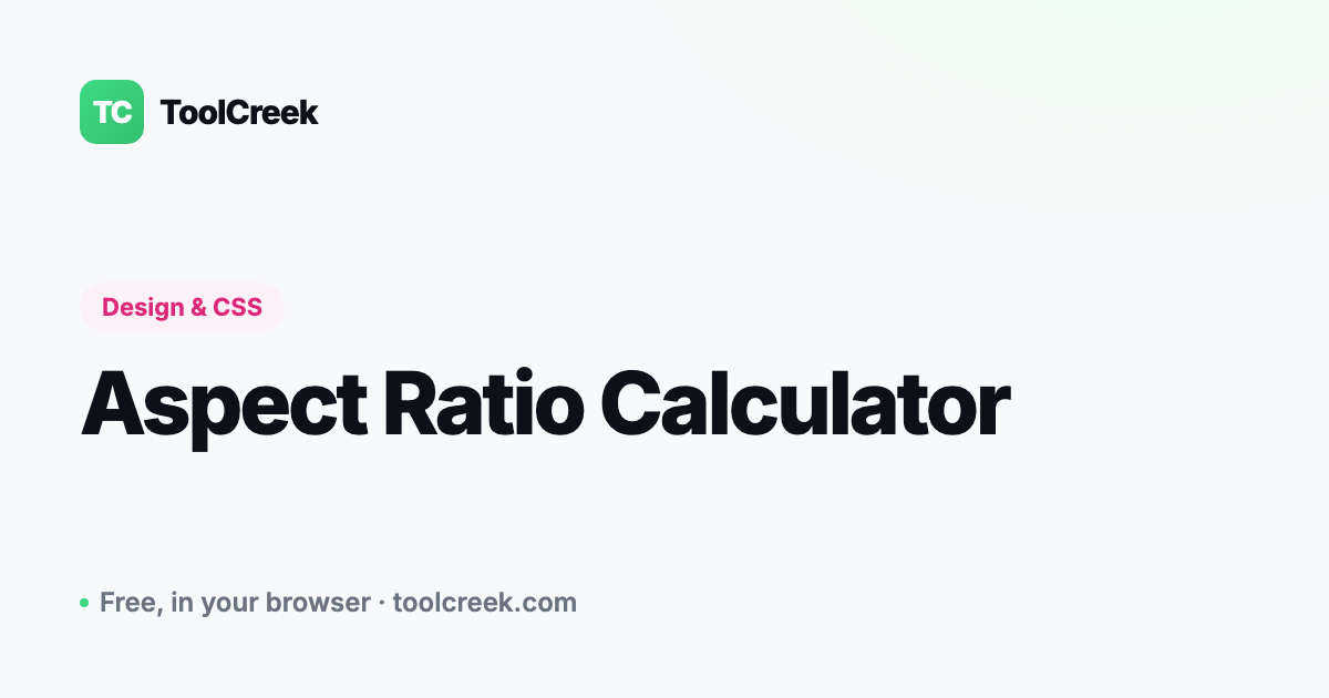 How to Calculate Aspect Ratio