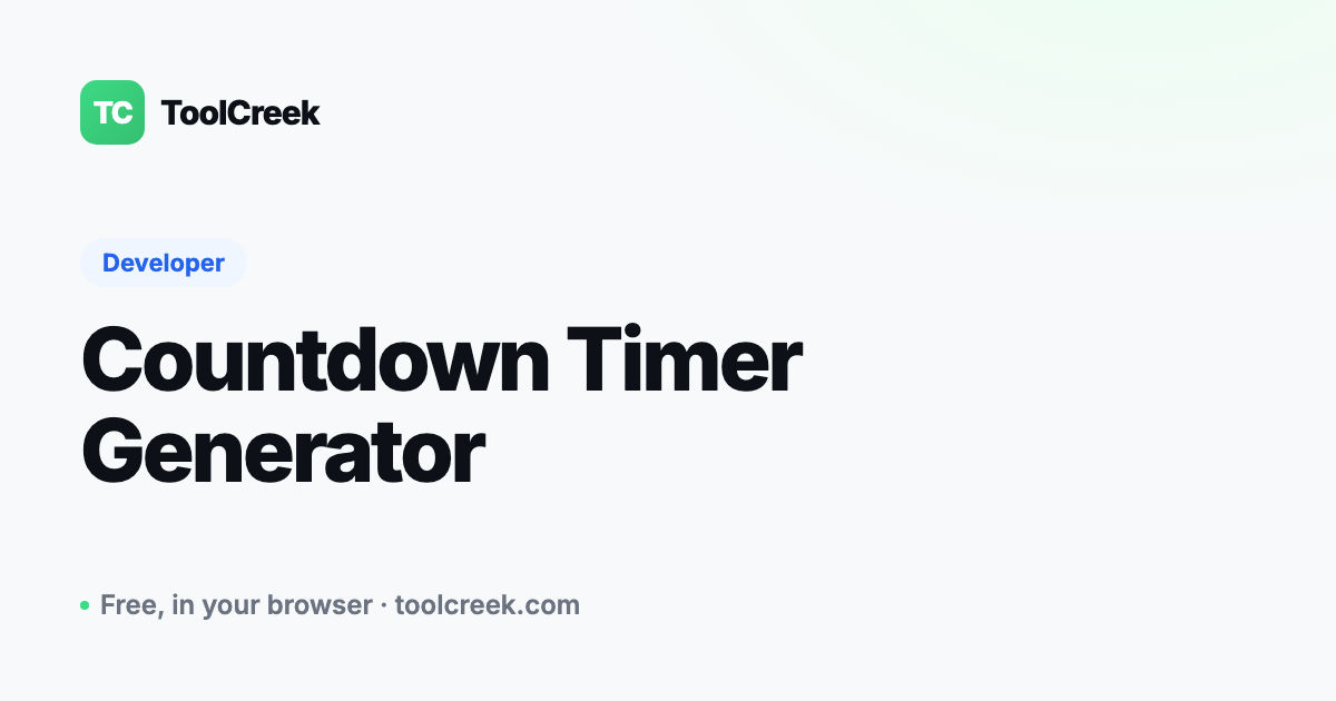How to Make a Countdown Timer for Any Date or Event