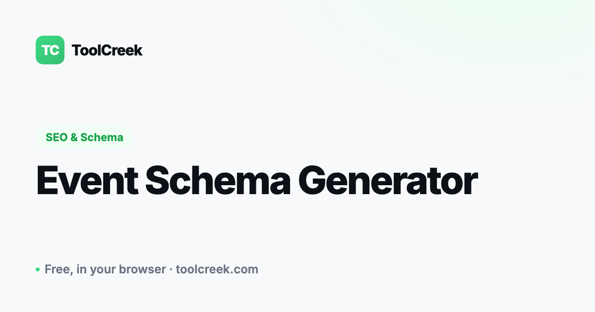 Event Schema Generator: How to Add Event JSON-LD to Your Page