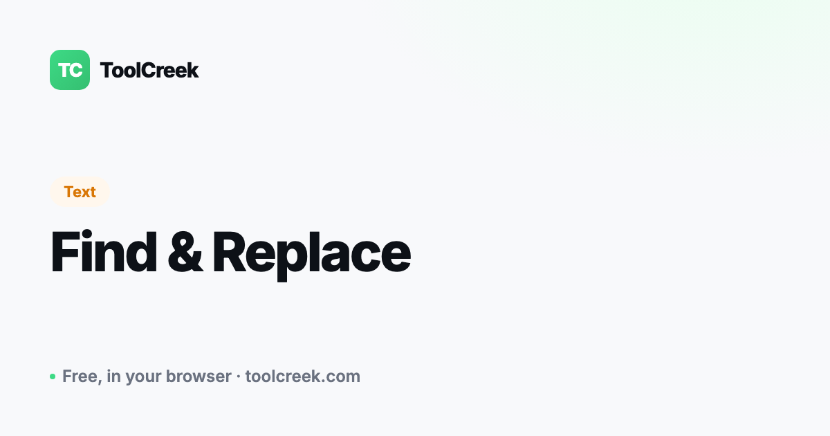 How to Find and Replace Text Online