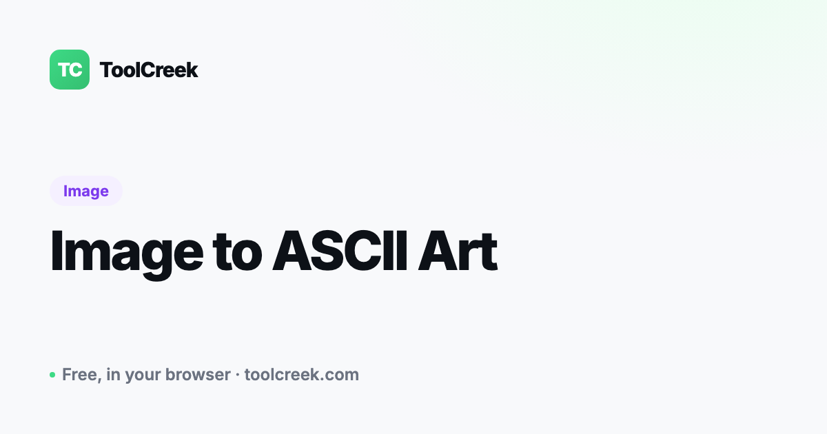 How to Convert an Image to ASCII Art in Your Browser