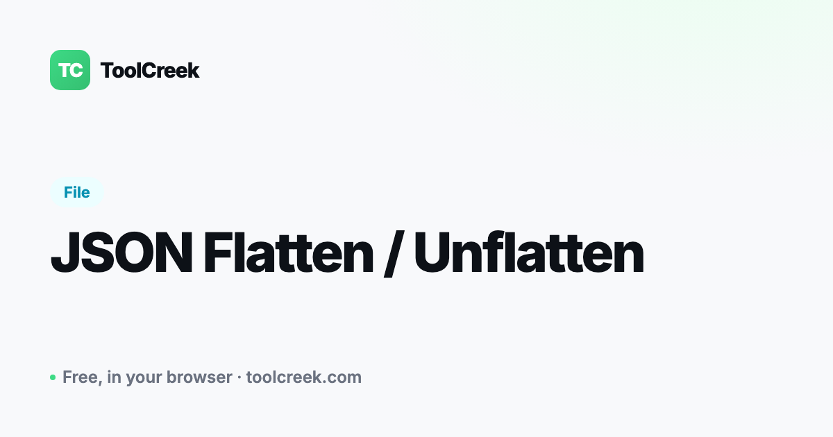 How to Flatten JSON into Dot-Notation Keys