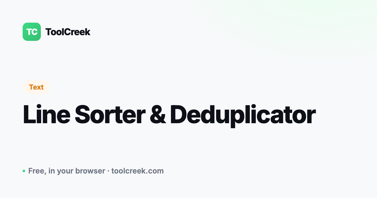 How to Sort and Deduplicate Lines of Text