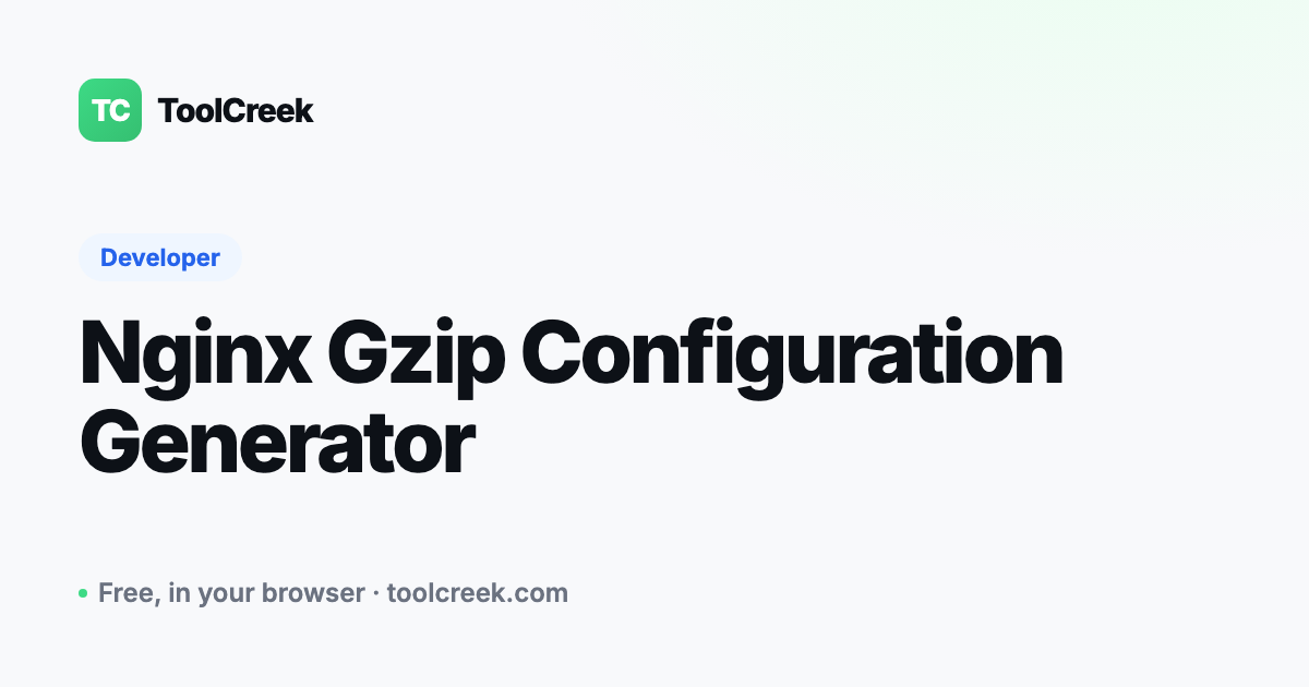 How to Enable Nginx Gzip Compression (Config Generator)