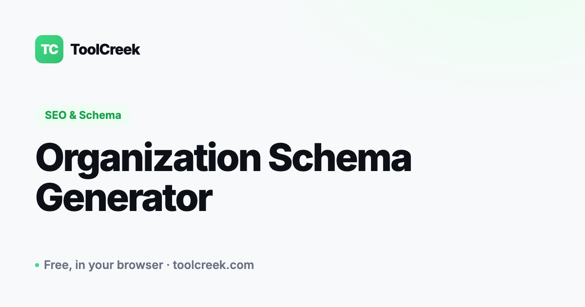 How to Add Organization Schema
