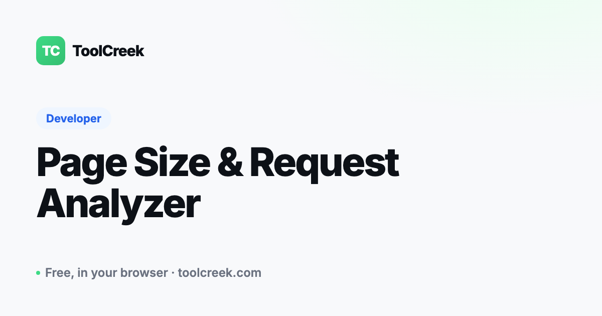 Page Size & Requests: How to Analyze Page Weight
