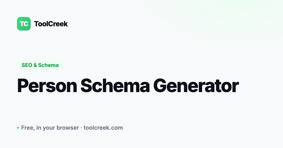 Person Schema Generator: How to Build Person JSON-LD