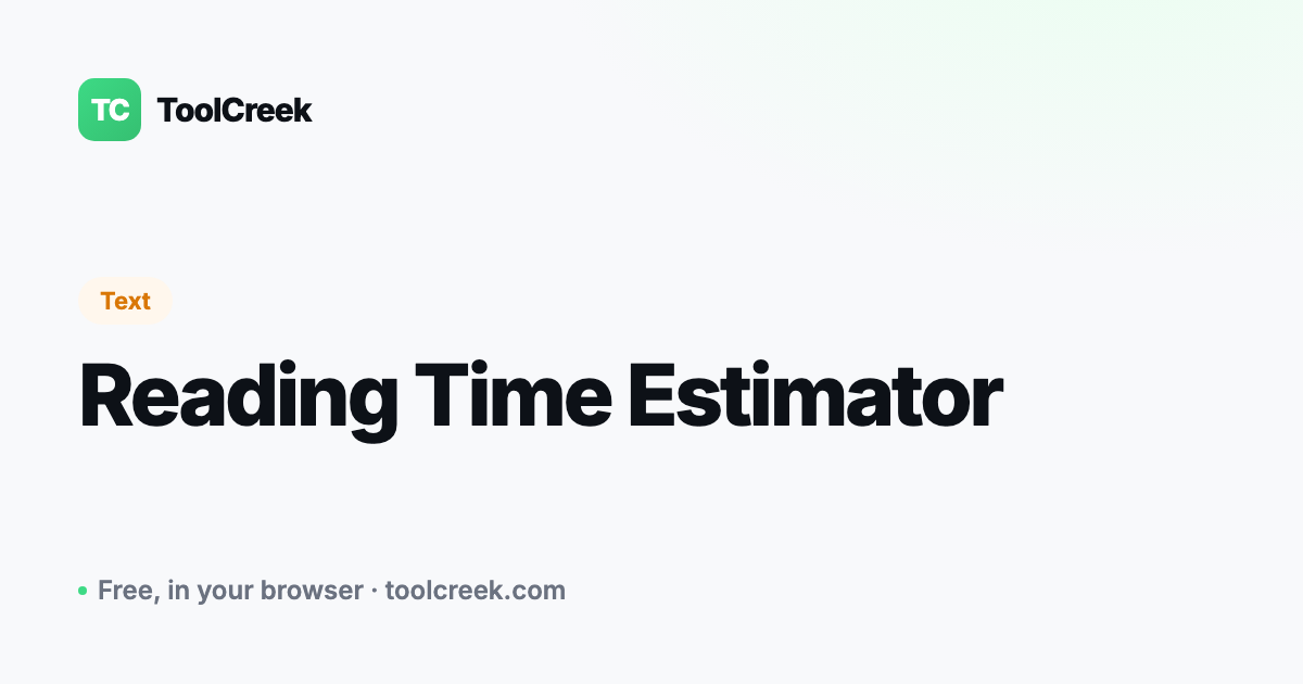 How to Estimate Reading Time for an Article