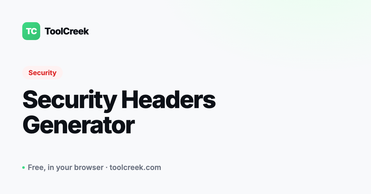 Essential HTTP Security Headers