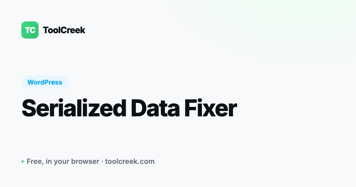 How to Fix Broken WordPress Serialized Data
