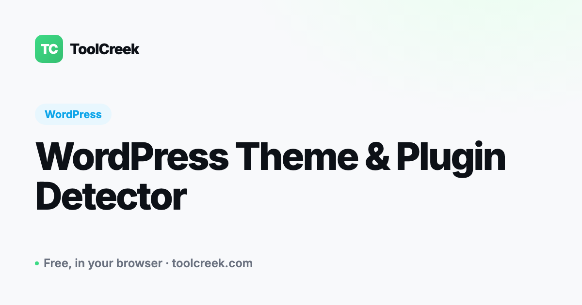 How to Detect a WordPress Theme and Its Plugins