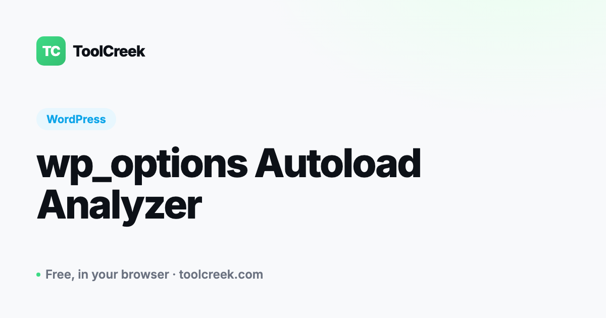 wp_options Autoload Bloat: Find and Fix the Options Slowing WordPress
