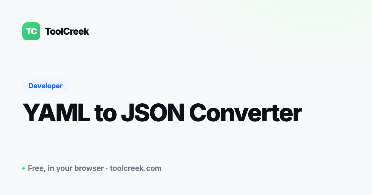 How to Convert YAML to JSON and Back